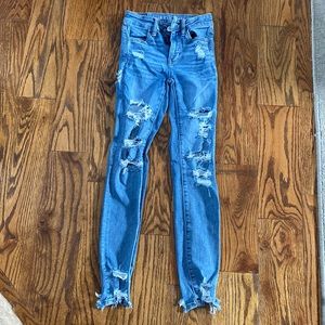 American Eagle hi-rise jeggings, size 00